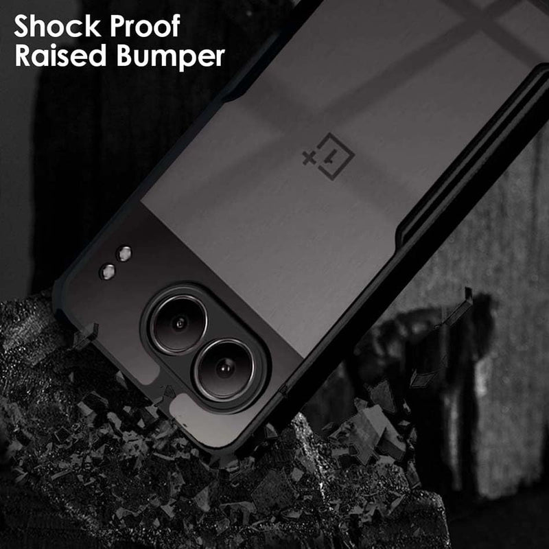 Fashionury Shockproof Crystal Clear Back Cover Case for OnePlus Nord 4 5G | 360 Degree Protection | Protective Design | Transparent Back Cover OnePlus Nord 4 (Black Bumper)