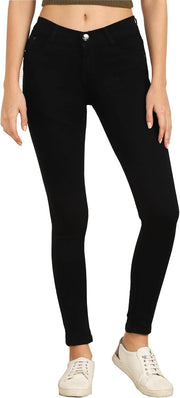Women's Denim Stretchable Slim Fit Jeans - Black