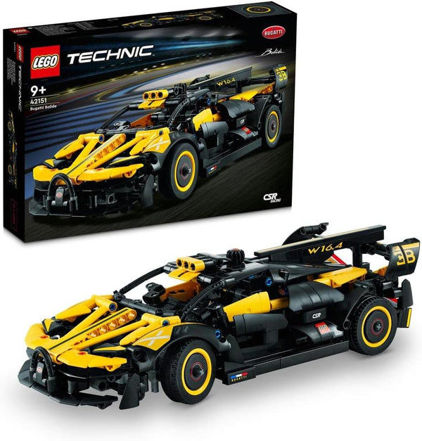 Technic Bugatti Bolide Racing Car Model Building Set, Engineering Toy for 9 Plus Year Old Boys & Girls, Collectible Iconic Sports Vehicle Construction Kit, Birthday Gift for Kids 42151 - LEGO