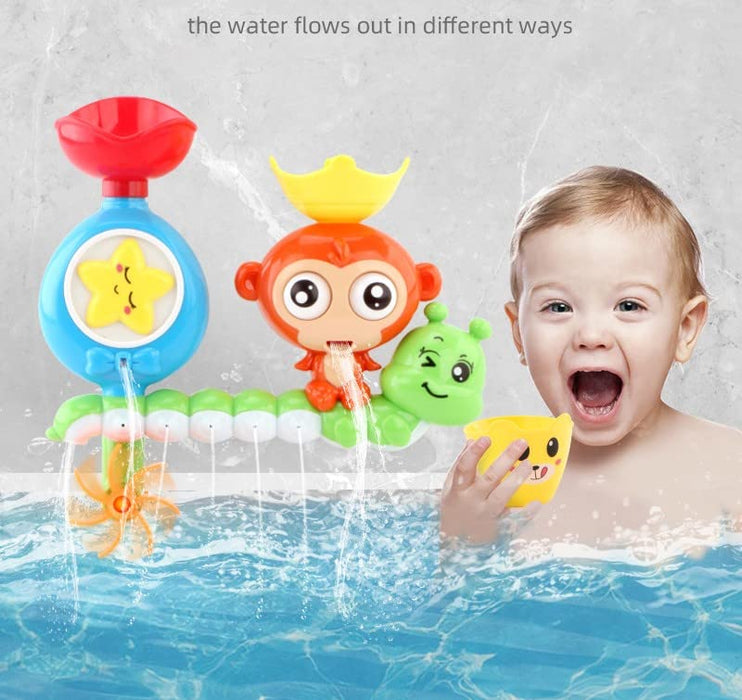 Baby Bath Toy for Toddlers 2 3 4 5 Years Baby Kids Boys and Girls,Bathtub Toy - Spinning Gear and Googly Eyes for Toddler or Baby Bath Time Sensory Development,Bath Tub Toys for Kids Baby
