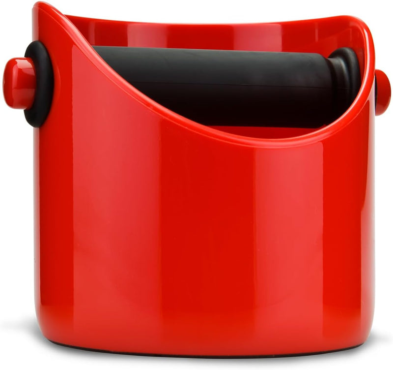 Dreamfarm Grindenstein Sturdy, Compact, Modern Espresso Coffee Grind Knock Box, Space-Saving Design for Easy Use and Cleanup, Durable, Coffee Knock Box for Home Baristas, Grey - DFM-GR1686 - GrindenstÃ¨in Red