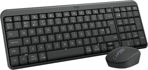 Logitech MK250 Bluetooth Wireless Mouse and Keyboard Combo: Fast & Easy Connectivity, Compact Wireless Keyboard, Ambidextrous Mouse, Durable build - Windows/MacOS, ARA Keyboard - Graphite - Mouse and Keyboard Combo