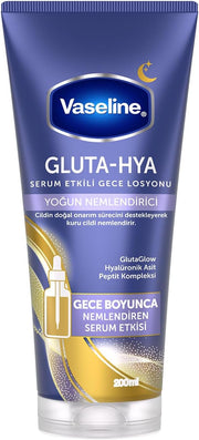 Gluta-Hya Overnight Radiance Serum Burst Lotion Moisturiser Body Lotion with GlutaGlow, Hyaluron, Collagen & Antioxidants 10x Stronger Than Vitamin C, For Plumper Skin in 5 Days 200ml - Overnight Radiance