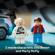 Speed Champions Time Machine from Back to the Future Toy - Car Model Kit w/Doc Brown & Marty McFly Minifigures - Gift for 9+ Year Old Boys, Girls & Movie Fans - 77256