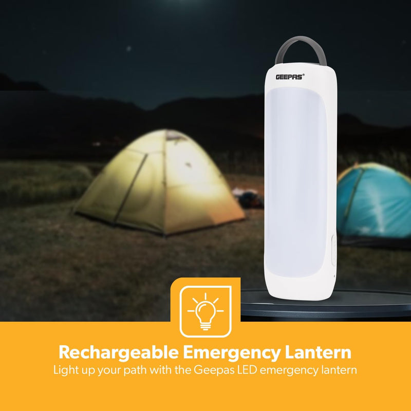 Geepas Rechargeable Emergency Lantern- GE51037/ Energy Efficient DesignPortable, Lightweight, Carry Handle 2 years warranty