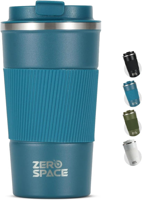 ZeroSpace Travel Coffee Mug, Stainless Steel Coffee Tumbler, Double Wall Vacuum Hot and Cold Insulated Coffee Mug for Home Travel Office Outdoor Works (Black - 500ml)