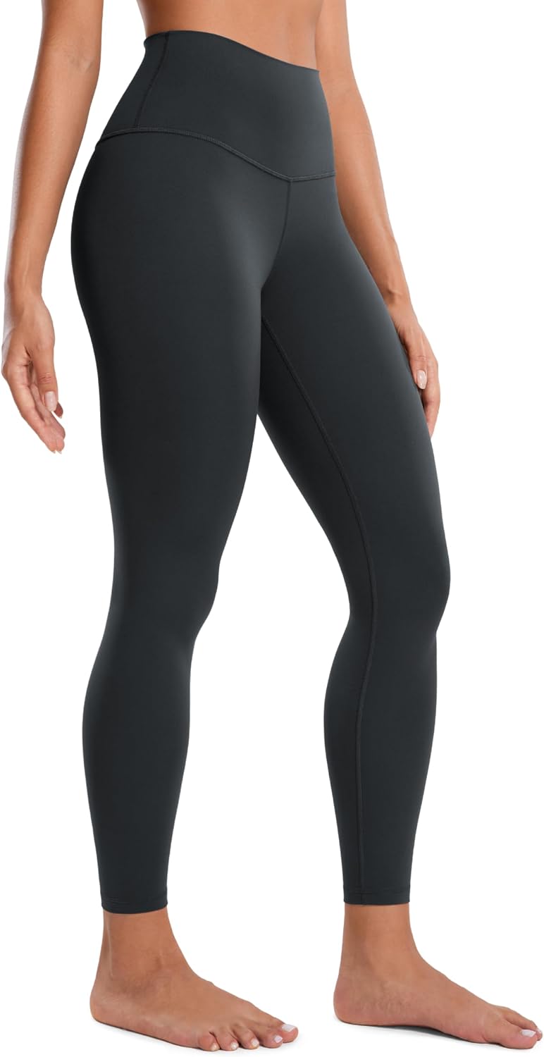 Women's Butter Luxe Leggings 25 Inches - High Waisted Buttery Soft Comfort Lounge Leggings