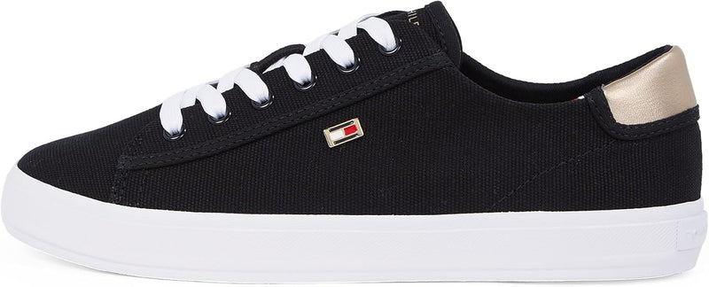 VULC CANVAS LACE UP SNEAKER womens Sneakers - Black