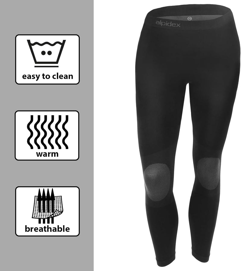 ALPIDEX Women's Thermal Underwear Functional Outfit Ski Set Warm Flexible Breathable Winter Autumn
