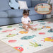 AM ANNA Baby Floor Play Mat, 0.6 in Thicker Reversible Foldable Baby Play Mat,Extra Large Play Mat for Baby Waterproof Non Toxic Anti-Slip Reversible Foam Playmat for Baby Toddlers Kids(79"x71")