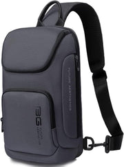 Sling Bag, Waterproof Men's Chest Bag Shoulder bags Crossbody Sling Backpack for Men - 7565grey