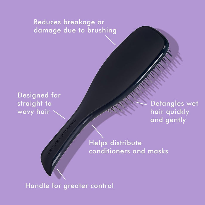 Purfex Hair Brush Large Detangler Hairbrush, Perfect for Long, Thick, Curly & Textured Hair, Two-Tiered Teeth for Gentle Detangling, Reduces Breakage, for Men Women, Ergonomic Handle