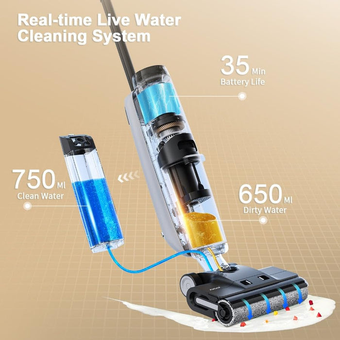 Airbot Wet & Dry Vacuum Cleaner H15 Black EU - 2-in-1 Suction, HEPA Filtration, Large Capacity Tank, Cordless Design, Easy Empty & Carry, Suitable Vacuum Cleaner for Home & Workshop