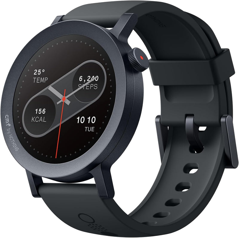 CMF by Nothing Watch Pro 2, 1.32" AMOLED Display, Built-in multi-system GPS, 120 Sports Modes, Smart Sleep Algorithm, Bluetooth calling with AI noise reduction, Dark Grey, MENA Version