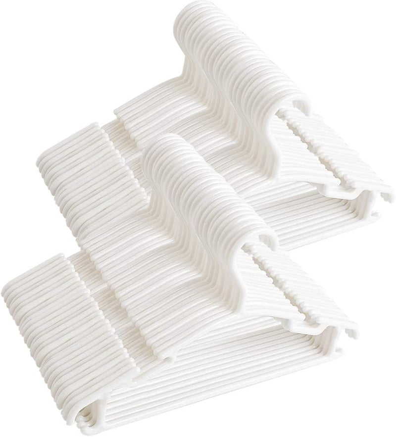 GoodtoU Baby Hangers Kids Hanger Plastic Toddler Hangers Childrens Infant White Hangers 80 Pack