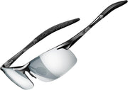 ATTCL Mens Polarized Sunglasses for Men Sunglasses (pack of 1) - 8177-Black-Silver(mirrored)