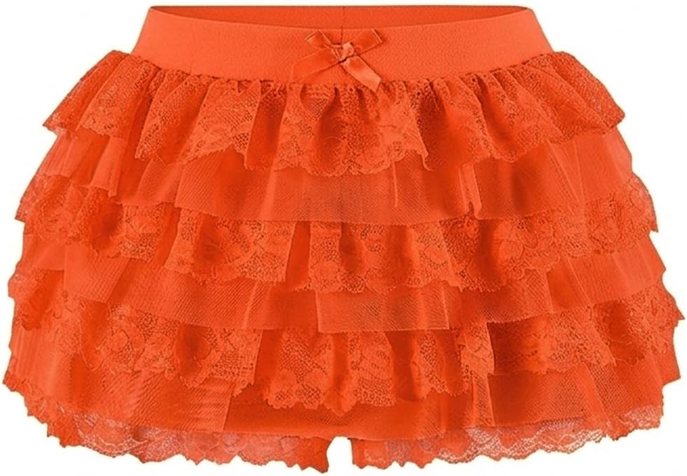 Women Y2K Lace Multi-Layered Bloomers, Lolita Ruffle Shorts, Sexy Short Pumpkin Pants, Elastic Waist Sweet Pettipants – image 8