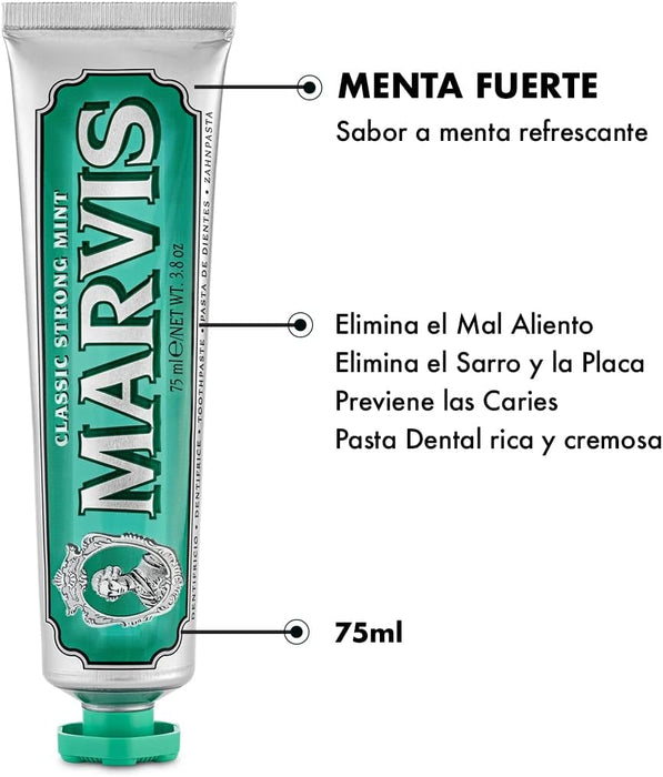 MARVIS - Toothpaste Classic Strong Mint 85 ml - Bundle, Black