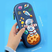 Pencil Case Organizer, Large Capacity Pencil Pouch, 3D EVA Pencil Bag, Cute Pencil Pen Box for Girls and Boys, Teens, and Students (Astronaut)