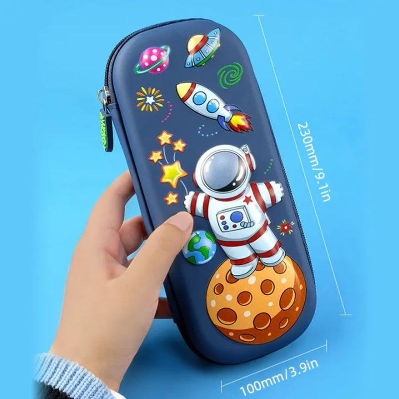 Pencil Case Organizer, Large Capacity Pencil Pouch, 3D EVA Pencil Bag, Cute Pencil Pen Box for Girls and Boys, Teens, and Students (Astronaut)