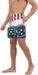 Mens Swim Trunks with Compression Liner 2 in 1 Quick Dry Beach Swimming Trunks Swim Shorts with Zipper Pockets