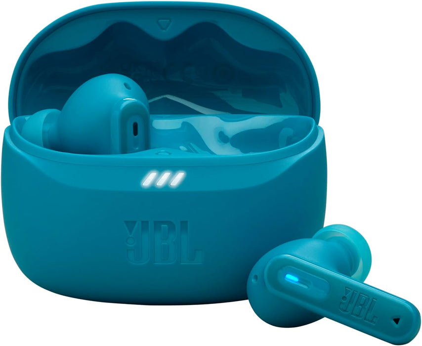 JBL Tune Beam Earphones, Bluetooth and Wireless, Water Resistant and Noise Cancelling with up to 48 Hours Battery Life, Blue - ‎ JBLTBEAMBLU