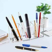 Clear Makeup Brush Holder Organizer with 3 Slots, Clear Cosmetic Brushes Container for Eyebrow Pen Comb Power Brush, Desktop Pen Pencil Storage Organizer