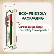 Euthymol Classic Toothbrush, Large - (4 Pack) Full Head, Soft Bristle Triple Curve Manual Toothbrush for Maximum, Efficient Cleaning and Sensitive Gums and Teeth