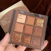 10 Colors Eyeshadow Palette,Matte&Glitter&Shimmer Eyeshadow Korean Makeup,Long Lasting Blendable Shades,Naturing-Looking,Waterproof Cool Eye Shadow Makeup Palette,01 - Set 4(Nude and Shimmer)