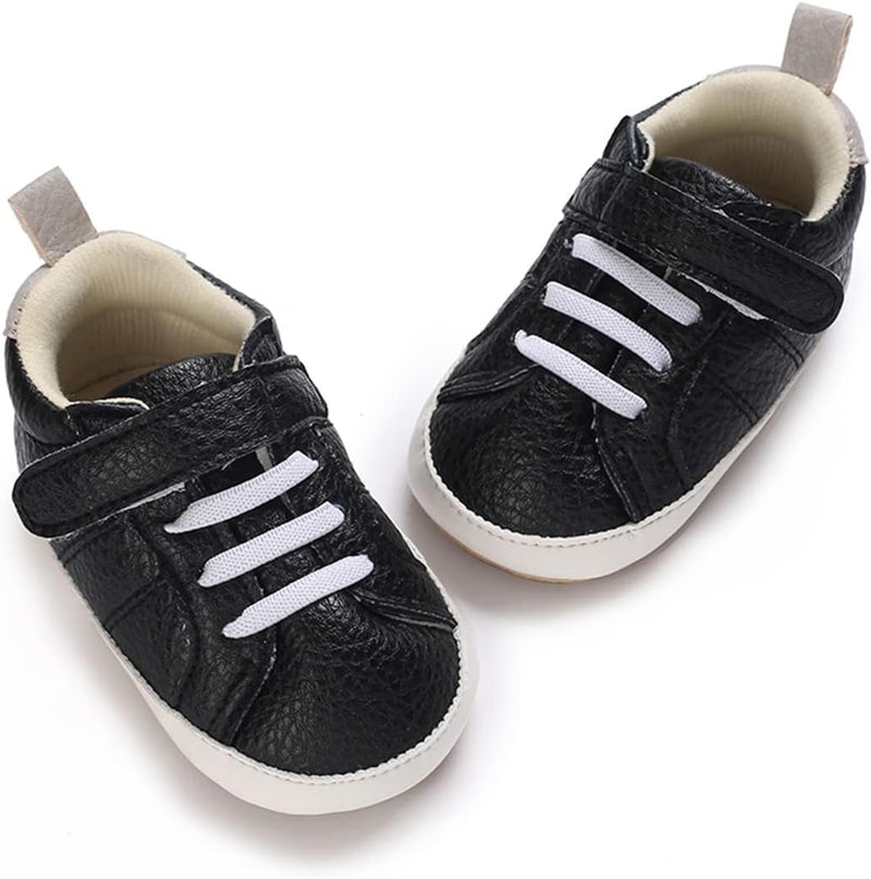 E-FAK Baby Shoes Boys Girls Infant Sneakers Non-Slip Rubber Sole Toddler Crib First Walker Shoes