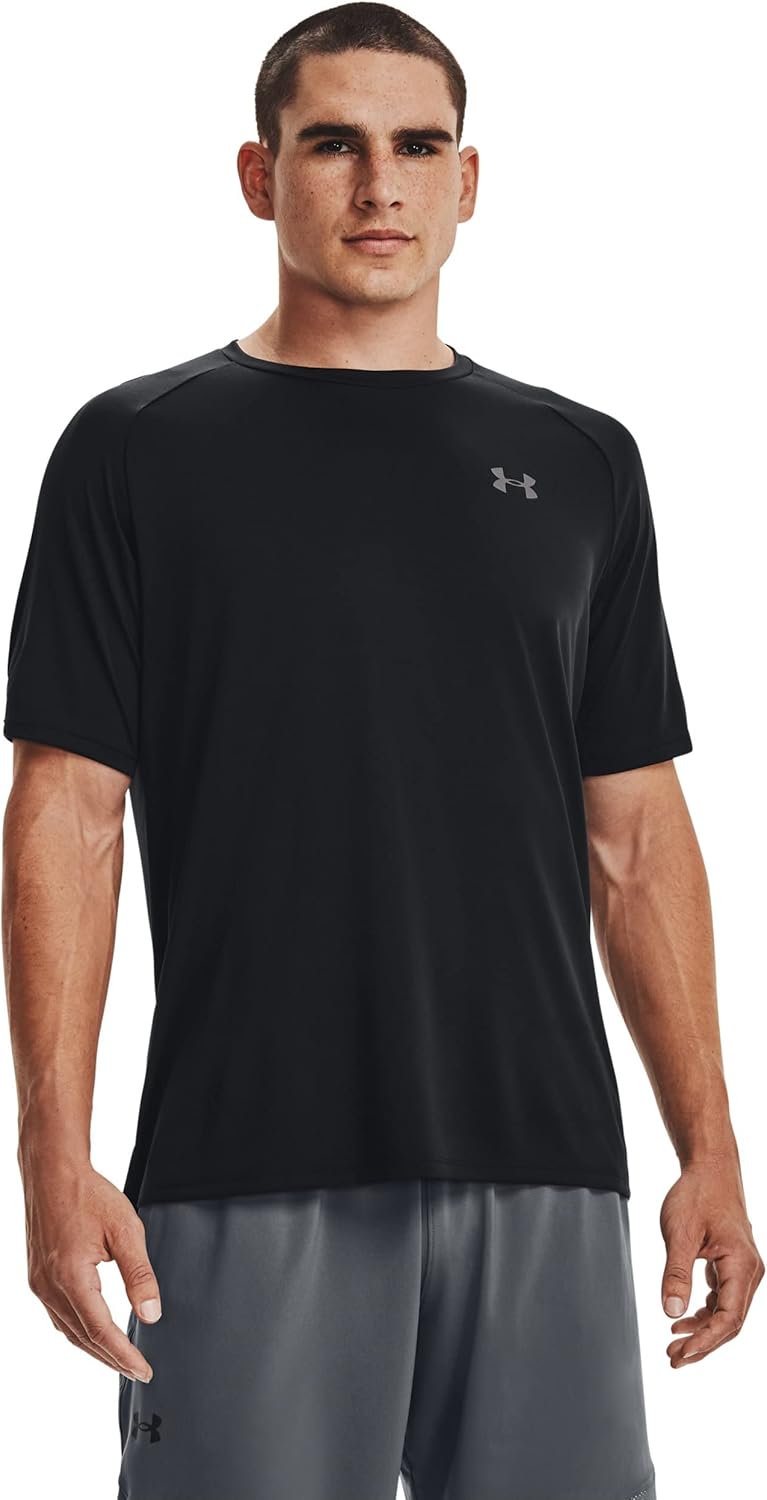 mens Ua Tech 2.0 Ss T-shirt - Black