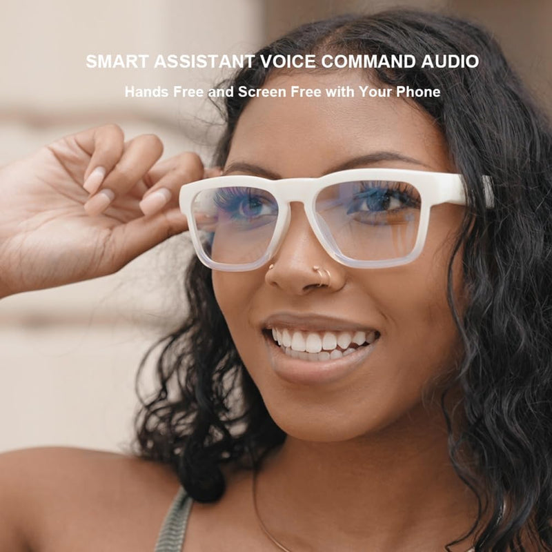 OhO sunshine OhO Bluetooth Sunglasses,Voice Control and Open Ear Style Smart Glasses Listen Music and Calls with Volume UP and Down,Bluetooth 5.0 Audio Glasses and IP44 Waterproof, unisex-adult