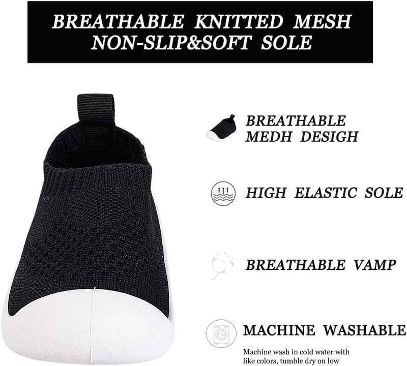 Baby Toddler Non-Skid Sock Shoes Indoor Slipper Breathable Cotton Mesh Lightweight Sole Infant Boy Girls Kids Children