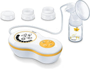 Beurer BY 40 Electric Breast Pump Compact & Quiet Breastfeeding Pump with Adjustable Suction Levels, LED Display & Soft Silicone Cushion BPA-Free, Easy to Clean German Quality, 3-Year Warranty