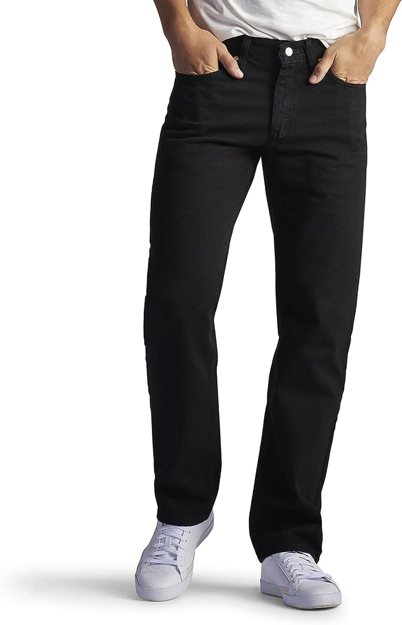 Mens Regular Fit Straight Leg Jean Jeans (pack of 1) - Double Black
