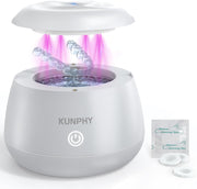 Ultrasonic Retainer Cleaner Solution, Professional Denture Cleaner & Braces Cleaner for Retainers, Invisible Aligners, Effectively Removes Odors, Safe for Ultrasonic Cleaner, 8.5oz (Mint) - White