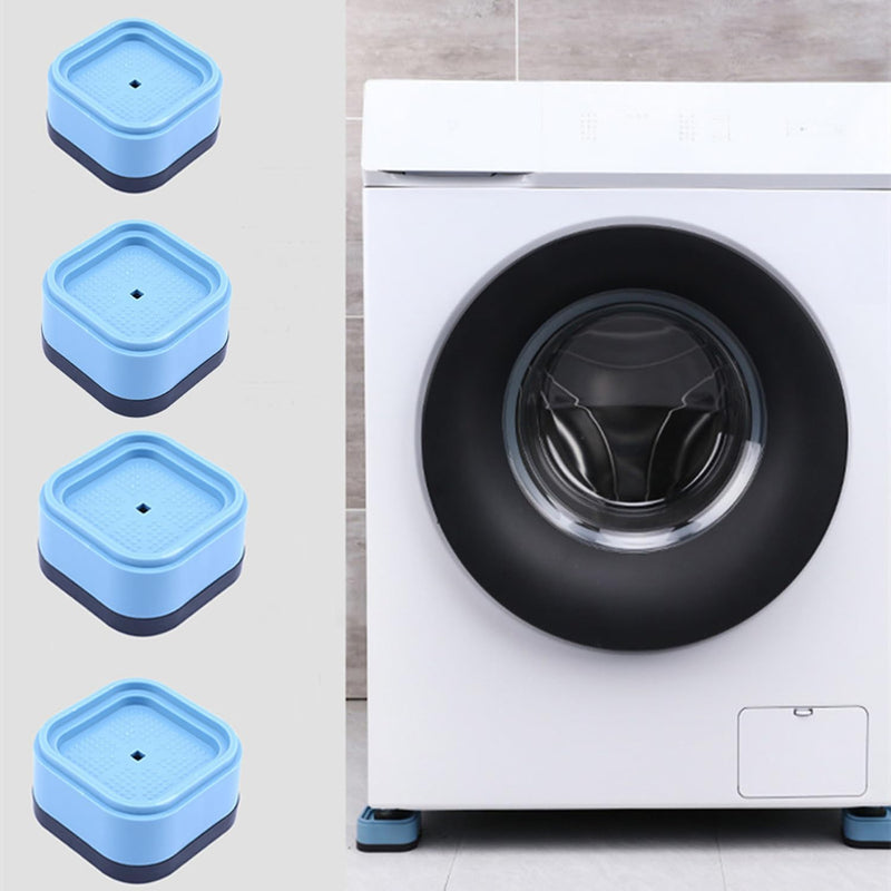 HSZJsto 4PCS Washer Dryer Stabilizer Pads Antivibration and Anti-Walk Pads - Anti Vibrant Pad- Excludes Walking Feet Reduces Vibration as Washing Machine Mat Pan Tray Stand Stabilizer Pedestal