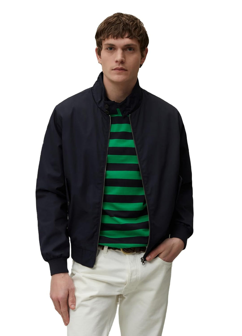 ovs Men Piombo Full-Zip, Solid Colour, Bomber Jacket