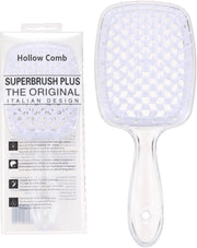 Hair Brush Comb For Hair Detangling Hair Brush Women Hair Styling Brush Hairbrush For Fine Hair Massage Comb Straw Hair Brush Vented Light Green+Purple - 023 White+Transparent