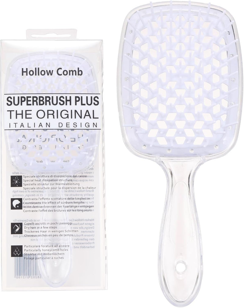 Hair Brush Comb For Hair Detangling Hair Brush Women Hair Styling Brush Hairbrush For Fine Hair Massage Comb Straw Hair Brush Vented Light Green+Purple - 023 White+Transparent