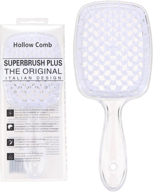 Hair Brush Comb For Hair Detangling Hair Brush Women Hair Styling Brush Hairbrush For Fine Hair Massage Comb Straw Hair Brush Vented Light Green+Purple - 023 White+Transparent