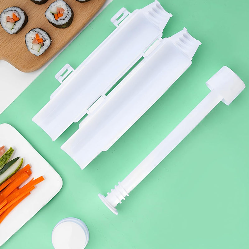 HOMEPRO Better Value for Better Living Sushi Making Kit Quick Sushi Maker Machine Sushi Maker Roller Roll Rice Food Grade Material Ideal Beginners (Pack of 1 - White)