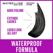 Maybelline Falsies Lash Lift Washable Mascara 01 Black - volumizing and length adding mascara - Single