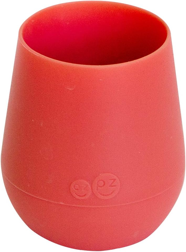 ez pz Ezpz Tiny Cup (Sage) - 100% Silicone Training Cup For Infants - Designed By A Pediatric Feeding Specialist - 4 Months+, EUtss001, Infants Training Cup