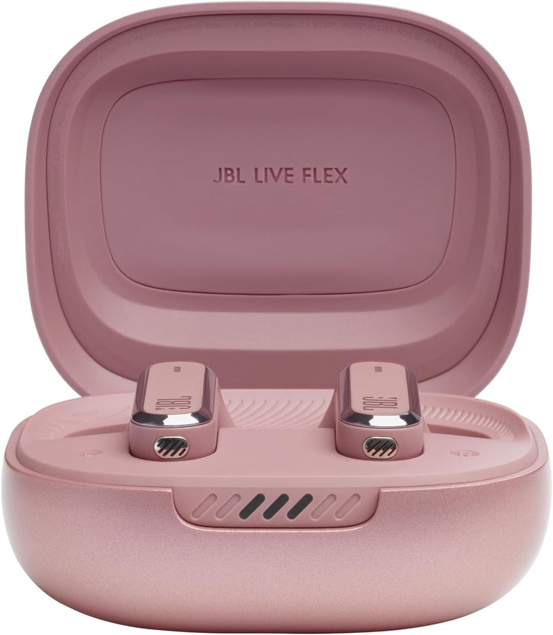 JBL Live Flex True Wireless Noise Cancelling Earbuds, Hi-Fi with Personi-Fi 2.0, 40H Battery, 6 Beam Forming Mics, Bluetooth 5.3, Touch/Voice Control, IP54 Water & Dust Resist - Blue, JBLLIVEFLEXBLU