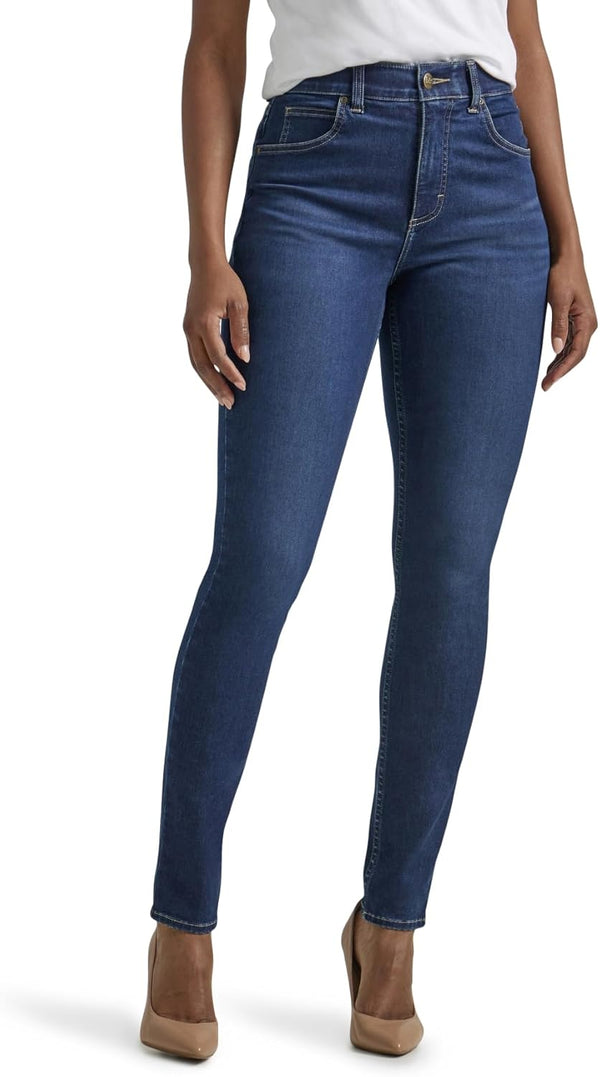 Women's Ultra Lux Comfort with Flex Motion Skinny Leg Jean with Ever Fit - Deepest Dark