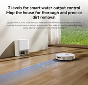 Xiaomi Robot Vacuum H40, 10000Pa powerful suction, LDS Navigation, Smart Mapping, Anti-tangle brush, Auto Dust Emptying, 180min Runtime, Works with Xiaomi Home App, Voice Control