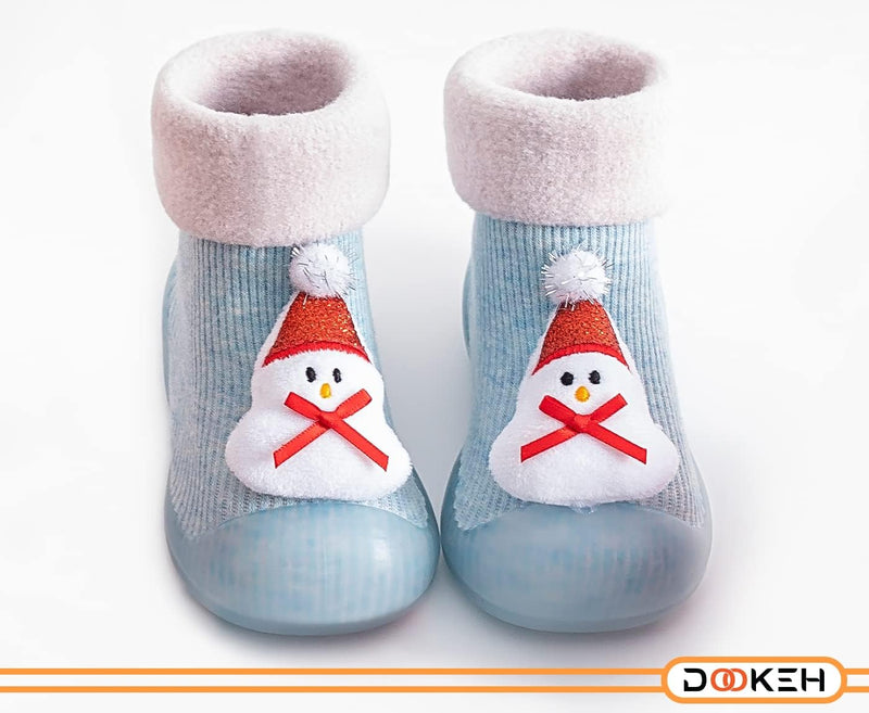 Dookeh Baby Sock Shoes Boys Girls First Walking Shoes Non-Slip Slippers Soft Sole Sneakers Toddler Infant Babygirl