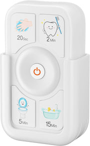 Kids Timer for Tooth Brushing, Washing, Toilet & Shower Pink - White