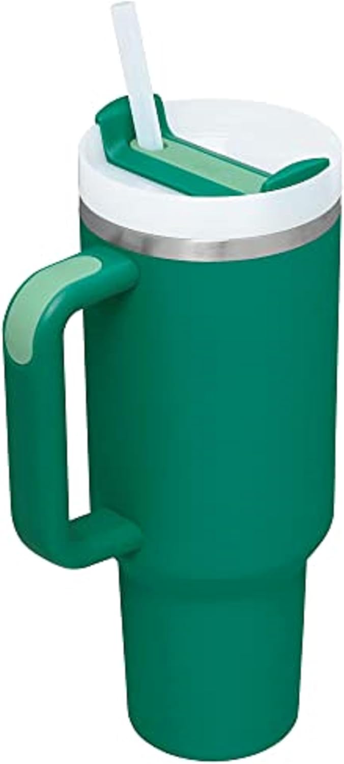 Stanley Quencher H2.0 Tumbler with Handle & Straw 40 oz | Twist On 3-Way Lid | Cupholder Compatible for Travel | Insulated Stainless Steel Cup | BPA-Free | Seafoam